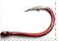 DARK RED Bend Mouth Triangular Fast Attack Fishing Hooks