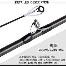 Load image into Gallery viewer, 4 sections Carbon Fiber Baitcasting Rod &amp; Reel Combo Set