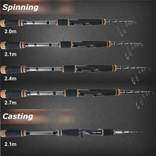 Load image into Gallery viewer, Stalker Telescopic Fishing Spinning Rod