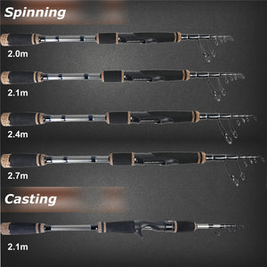 Stalker Telescopic Fishing Spinning Rod