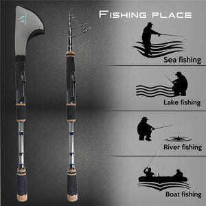 Stalker Telescopic Fishing Spinning Rod