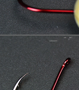 DARK RED Bend Mouth Triangular Fast Attack Fishing Hooks