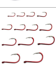 Load image into Gallery viewer, DARK RED Bend Mouth Triangular Fast Attack Fishing Hooks