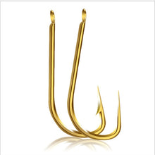 Load image into Gallery viewer, 5PCS Winter Golden Barbed Fishing Hooks