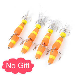 4PCS Soft Swim Popper Lures