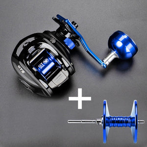 Stainless Steel Extended Handle Knob Baitcasting Reel