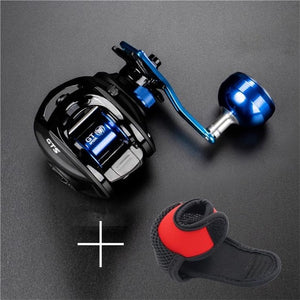 Stainless Steel Extended Handle Knob Baitcasting Reel