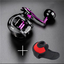 Load image into Gallery viewer, Stainless Steel Extended Handle Knob Baitcasting Reel