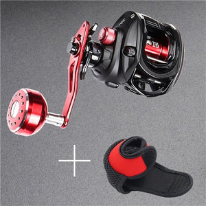 Stainless Steel Extended Handle Knob Baitcasting Reel