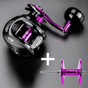 Stainless Steel Extended Handle Knob Baitcasting Reel