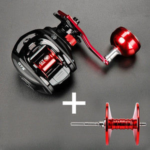 Stainless Steel Extended Handle Knob Baitcasting Reel