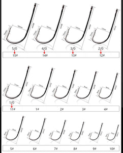 Knife-edged Barbed BaitHolder Fishing Hooks