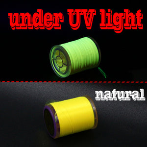 UV colored filament thread