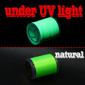 UV colored filament thread