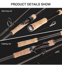 Load image into Gallery viewer, 3-section Baitcasting Travel Fishing Rod