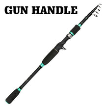 Load image into Gallery viewer, Carbon Straight/Gun Handle Telescopic Fishing Pole