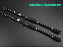 Load image into Gallery viewer, Carbon Straight/Gun Handle Telescopic Fishing Pole