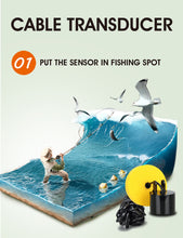 Load image into Gallery viewer, Portable Sonar Fish Finder and Transducer Combo