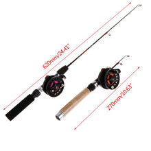 Load image into Gallery viewer, Outdoor Portable Winter Ice Fishing Rods and Reels Combo