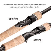 Load image into Gallery viewer, 3-section Baitcasting Travel Fishing Rod