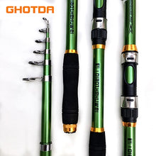 Load image into Gallery viewer, Carbon Fiber Telescopic Fishing Pole