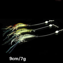 Load image into Gallery viewer, 5PCS Glowing Shrimp Soft Lures