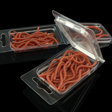 Load image into Gallery viewer, 20PCS Red Simulation Fishing Earthworms