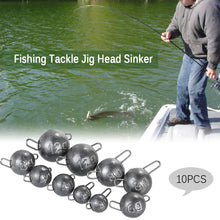 Load image into Gallery viewer, 10PCS Deep Water Bullet Sinkers