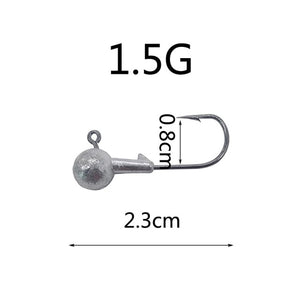 10PCS Spherical Lead Head Hooks