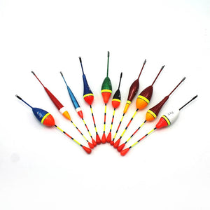 10PCS Mix Color Bobber Light Stick Float