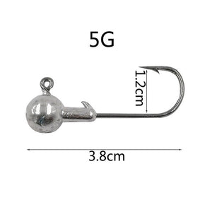 10PCS Spherical Lead Head Hooks