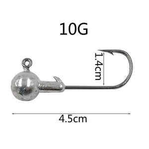 10PCS Spherical Lead Head Hooks