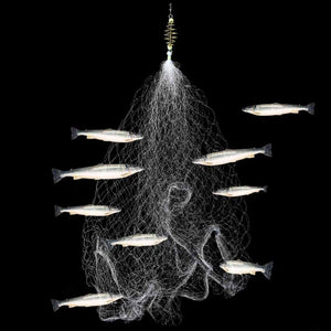 Spring Shoal Fishing Net with Night Luminous Beads