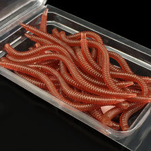 Load image into Gallery viewer, 20PCS Red Simulation Fishing Earthworms