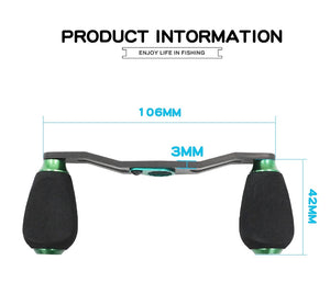 4 Bearings Carbon Baitcasting Reel Handle