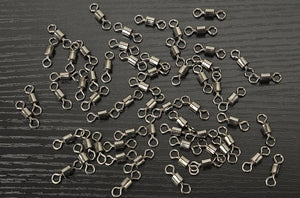 50PCS Ball Bearing Swivel Solid Rings