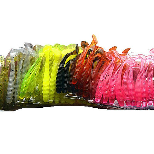 10PCS Soft Worm Fishing Lures