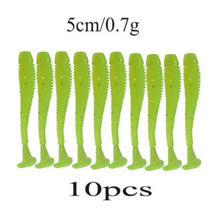 10PCS Soft Worm Fishing Lures