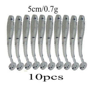 10PCS Soft Worm Fishing Lures