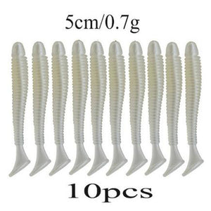 10PCS Soft Worm Fishing Lures