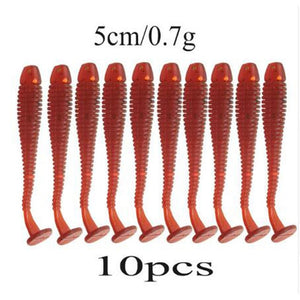 10PCS Soft Worm Fishing Lures