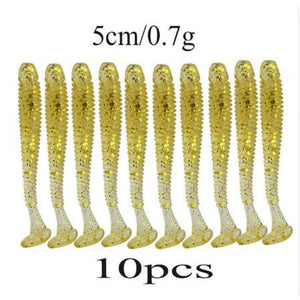 10PCS Soft Worm Fishing Lures