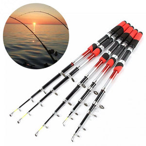 Telescopic Glass Fiber Fishing Rod