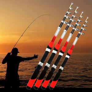 Telescopic Glass Fiber Fishing Rod