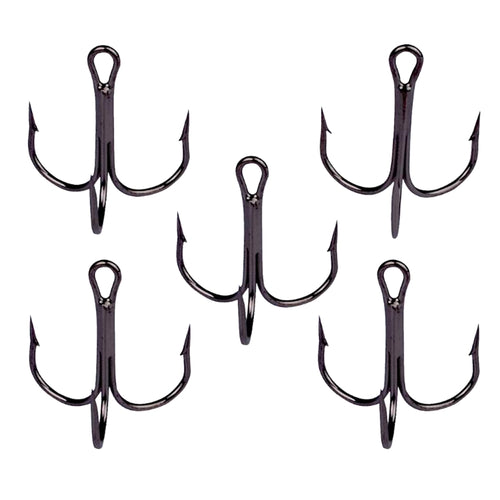 10 PCS Black Carbon Steel Fishing Hooks